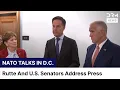 Download Lagu Just In: NATO Chief Mark Rutte Holds Joint News Conference with U.S. Senators in Washington | AA1Z