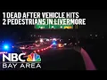 1 Dead After Vehicle Hits 2 Pedestrians on I-580 in Livermore