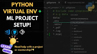 How to Create Use Python Virtual Environments ML Project Setup GitHub Actions