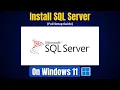 How to Install SQL Server SQL Server Management Studio SSMS on Windows 11