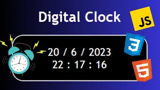 BUILD this AMAZING Digital Clock in JavaScript