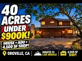 40 ACRES FOR UNDER 900K IN OROVILLE CA House ADU 4 500sf Shop Pool 130 Mountain Oak Road