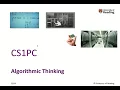Week 1-1 Lecture Algorithmic Thinking Introduction