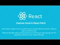 Custom Hook in React Part1 Optimize Search API Calls