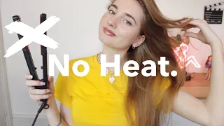 How to Straighten Hair with No Heat. (Every girl should know)