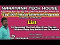 Reversing Each word From List Without Using Mr Narayana NTH 9010607010