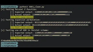 Implementing 3DES in Python3 Weak Keys explained