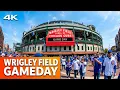 4K - Wrigley Field Chicago Cubs Walking Tour on a Game Day
