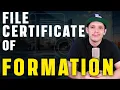 How to File the Certificate of Formation for Your Texas LLC Form 205