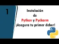 1 Instalacion de Python y Pycharm en Windows Programar desde cero en Python