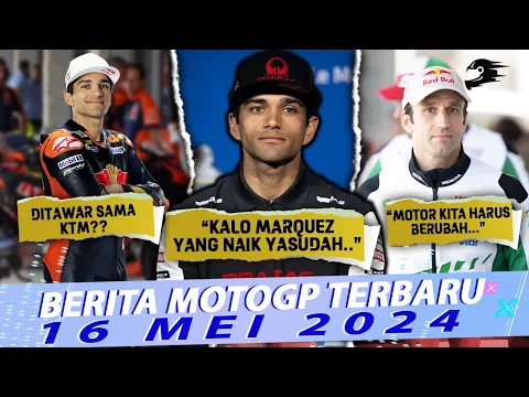 Download MP3 Martin Maklum Jika Ducati Pilih Marquez🤩KTM Siap Rekrut Martin 😱 Zarco: DNA Motor Honda Harus Diubah