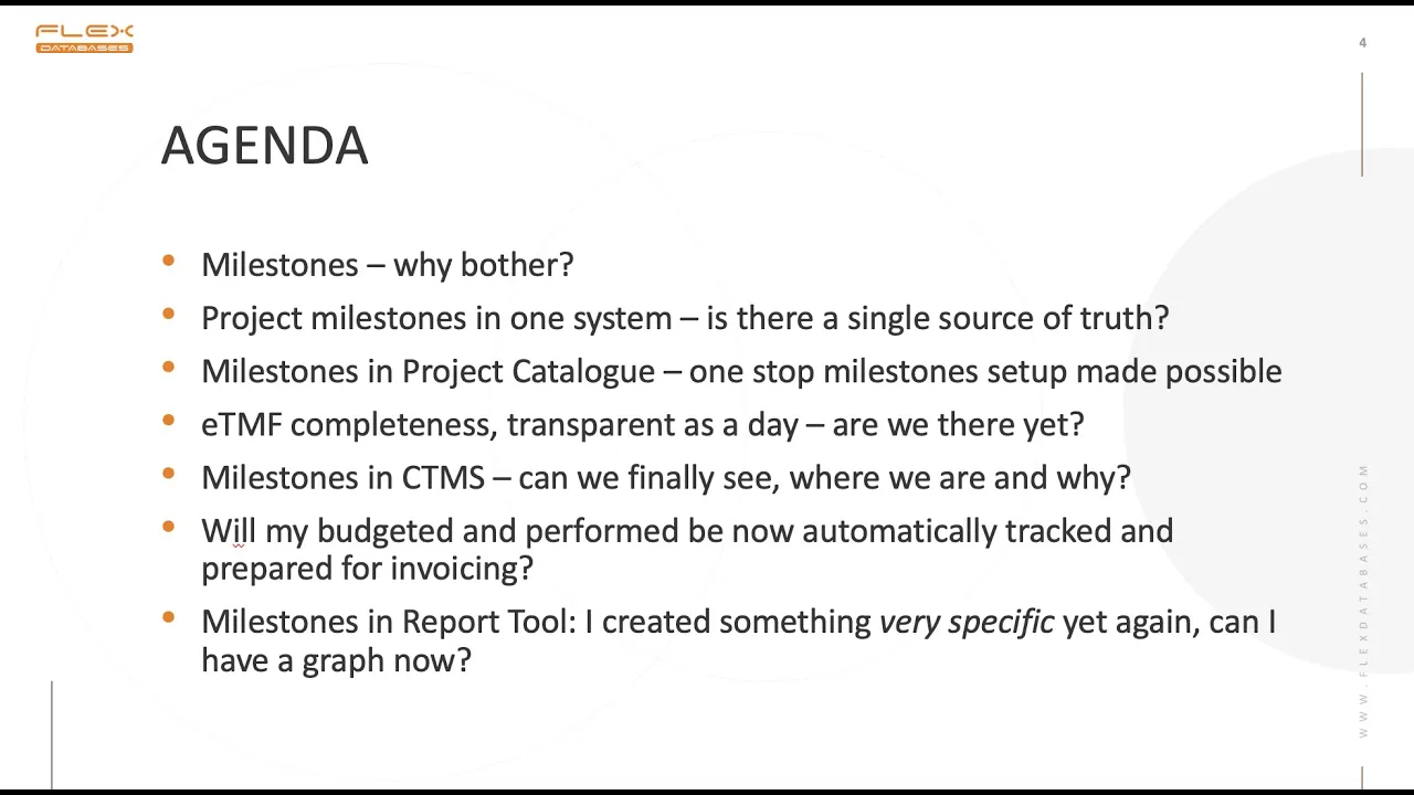 Webinar: Actionable milestones to connect and control project performance throughout CTMS & eTMF