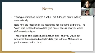 2021 Java Two Lesson Five Static methods