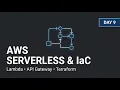 Day 9 AWS Serverless Architecture Terraform IaC Lambda API Gateway SQS Step Functions