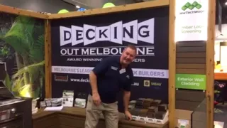 Mark at the DOM with NTW stand Melbourne Home Show 18 Aug 2017