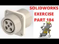 SOLIDWORKS TUTORIAL - EXERCISE 184 Electrical socket