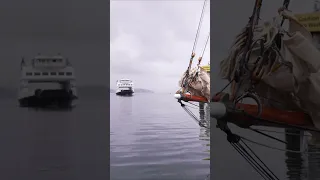 How it feels to wake up on my boat… next to a ferry dock (sound on!)