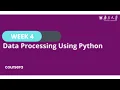 Data Processing Using Python Nanjing University Week 4 Quiz Assignments for Free