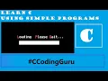 Progress Bar with Execution time in C Program Full Source Code
