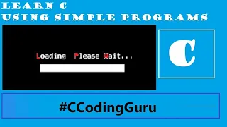 Progress Bar with Execution time in C Program Full Source Code