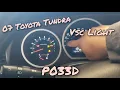 07 Toyota Tundra VSC Light Flashing P033D
