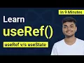 Learn React JS Hooks useRef hook in React JS useState or useRef when to use which