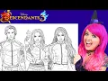 Coloring Descendants 3 Mal Evie Carlos