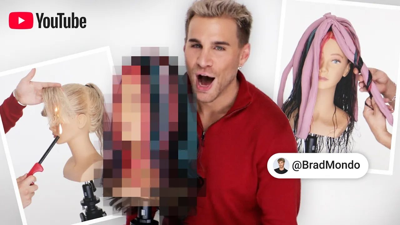 Can @BradMondo combine YouTube's most unhinged hair trends into one beautiful look?