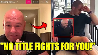 Dana White CONFRONTS Ian Machado Garry! Dana White on NO MORE Title bouts, Dos Anjos is BACK! UFC