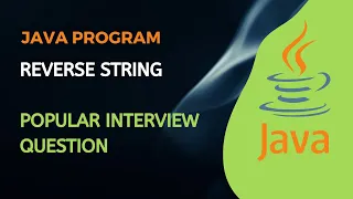 Reverse String without using Inbuilt methods Java Program