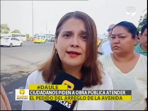 Ciudadanos piden a obra pública atender el pedido del arreglo de la avenida