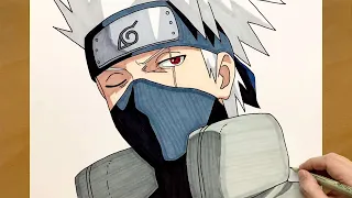 How to Draw Kakashi Hatake Step-by-Step Anime Drawing Tutorial