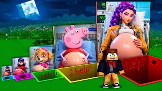 Ne CHOISISSEZ pas la mauvaise FILLE ENCEINTE sur Minecraft ! ( Stella , Rumi , Ladybug , Peppa pig )
