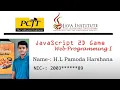 Javascript 2D Game Development Web Programming 1 Java Institute