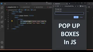 JavaScript Popup Boxes Alert Box Prompt Box Confirm Box JavaScript Tutorial in Hindi part 23
