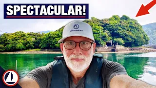 Sailing the spectacular west coast of Shikoku  ( solo sailing )