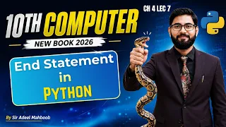 End statement in python class 10 computer chapter 4