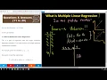 Question 11 - What is Multiple Linear Regression