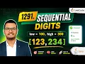 LeetCode 1291 Sequential Digits Hindi Java