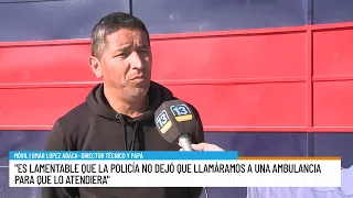 Un jugador de Villa Obrera sufrió una grave lesión tras chocar contra el arquero de Picón