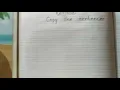 English Copy the sentences