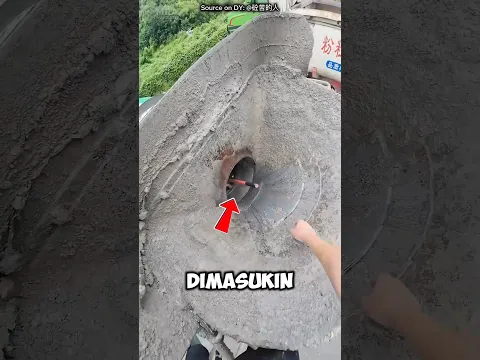 Pantes Harus Badan Kurus! Begini Cara Bersihin Truk Molen 🚚😱