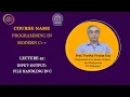 Lecture 41 Input Output File Handling in C
