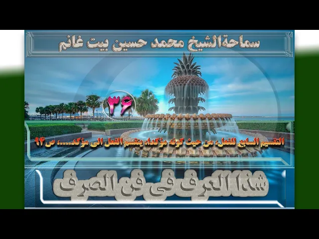 ⁣36   التقسیم السابع للفعل، من حیث کونه مؤکدا، ینقسم....،ص94 - الأستاذ: سماحةالشیخ محمد حسین بیت غانم