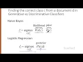 Logistic Regression 1 Generative and Discriminative Classifiers