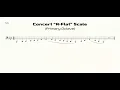 Tuba A-Flat Scale Practice in Half-Quarter All-State Pattern primary octave