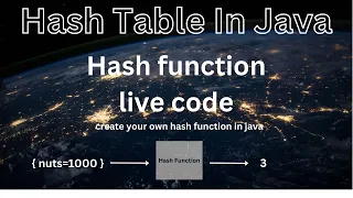 Hash function code in java Hash Table in java Live code