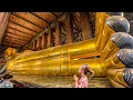 Download Lagu GIANT SLEEPING BUDDHA! Cute Thai Lady's Temple Tour Bangkok Thailand - Ploysai Coffee
