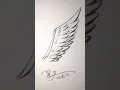 how to draw angle wings