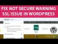 How to Fix Not Secure Warning SSL Issue on WordPress